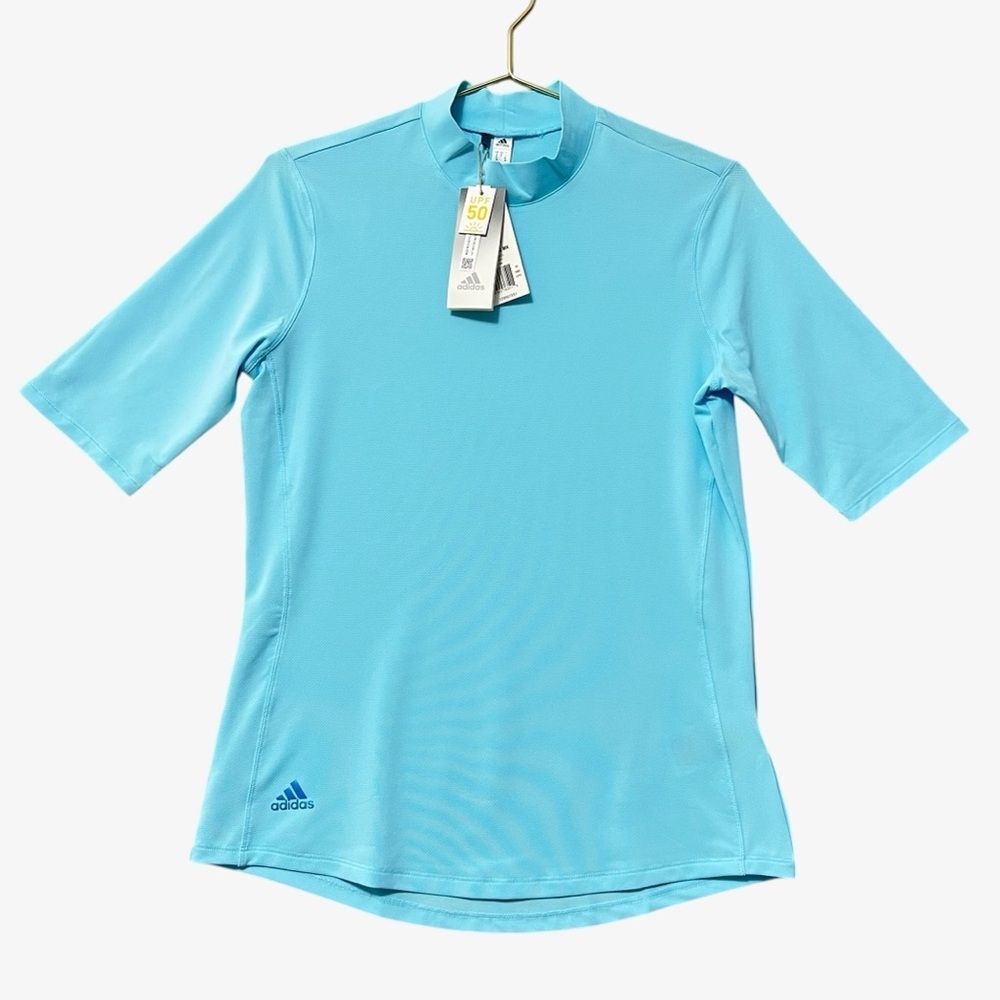 Adidas Womens Mock Neck Golf Shirt Size Small NWT Active Athleisure